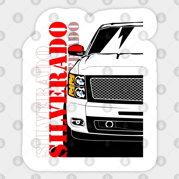 Chevrolet Chevy Silverado 2010 Sticker by gaplexio